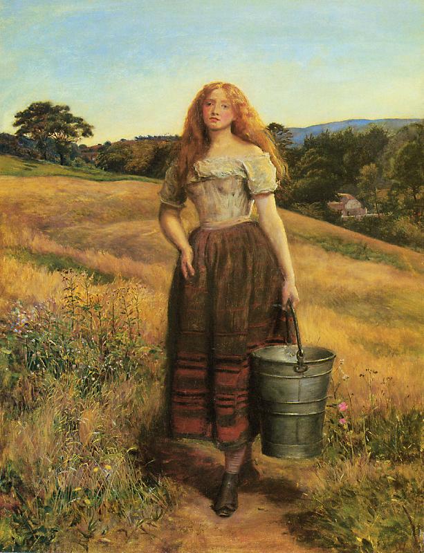 Sir John Everett Millais The Farmers Daughter oil painting picture